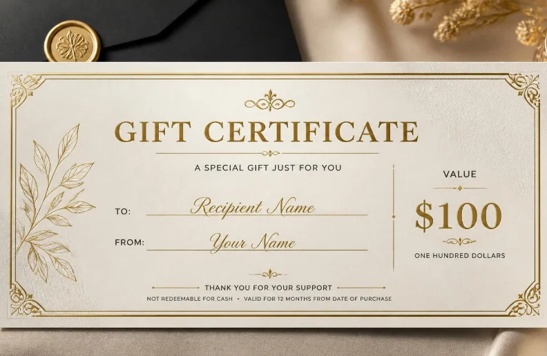 Build a Professional Gift Certificate Template Free: U.S. Printing and Redemption Guide Gift Certificate Template Free